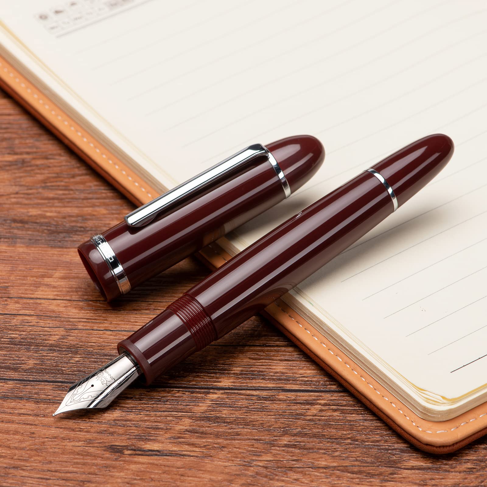 Amazon | Jinhao X159 ワインレッド アクリル万年筆 サイズ8